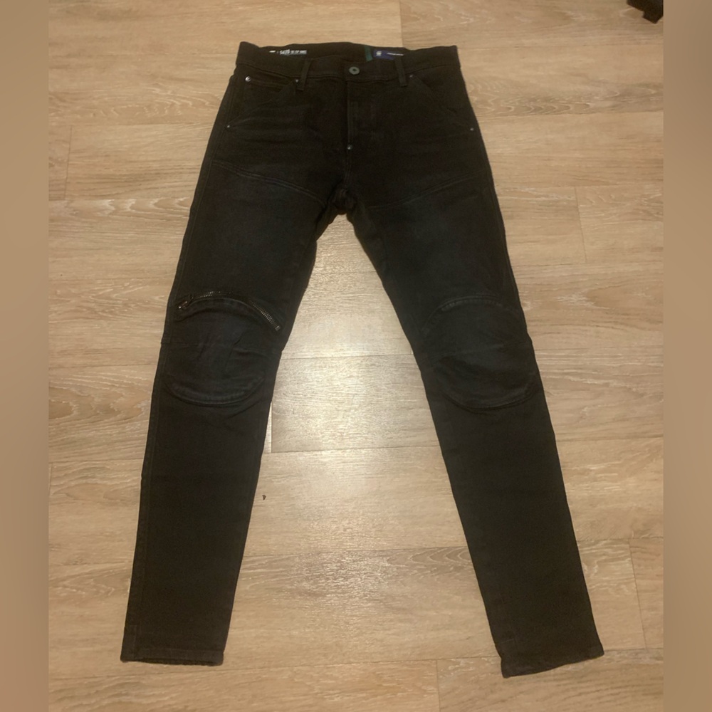 5620 3D Zip Knee Skinny Jeans Size 34 x 32